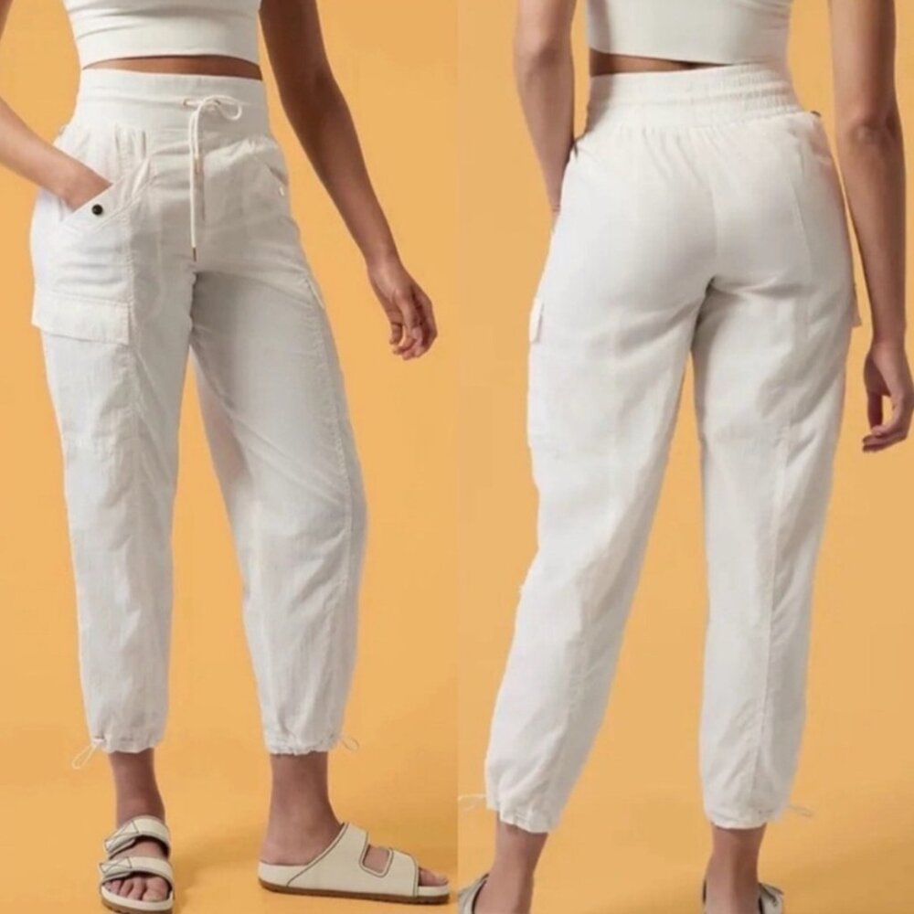 NWOT  -  ATHLETA x ALICIA KEYS High Waisted Utility Pants sz 0  -  NWOT